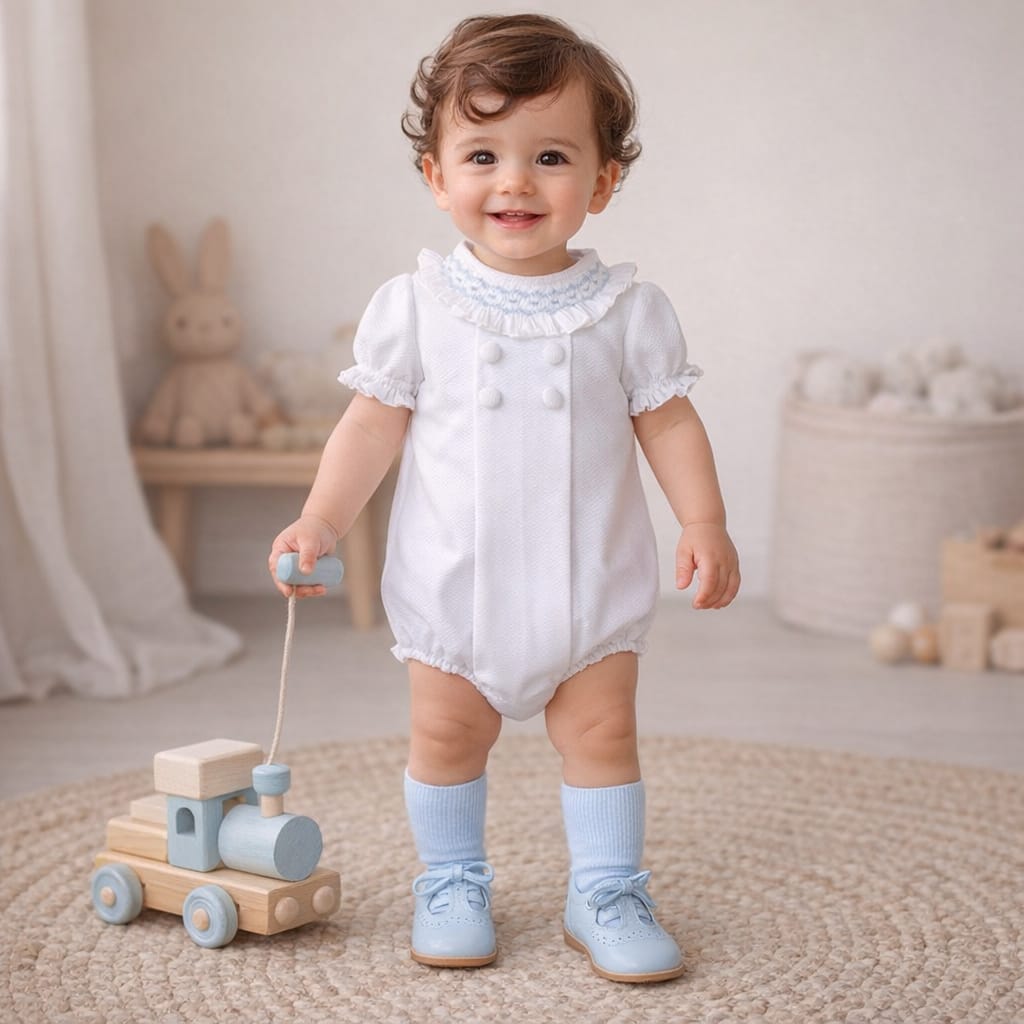 Pelele Capri Piqué Blanco
