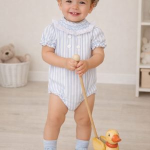 Pelele Capri rayas azul