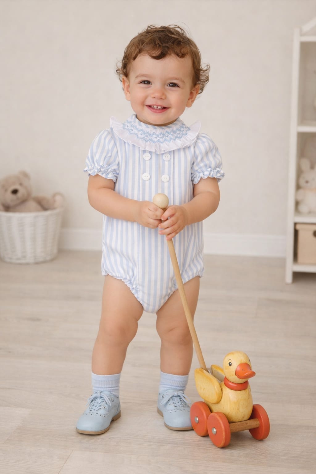 Pelele Capri rayas azul