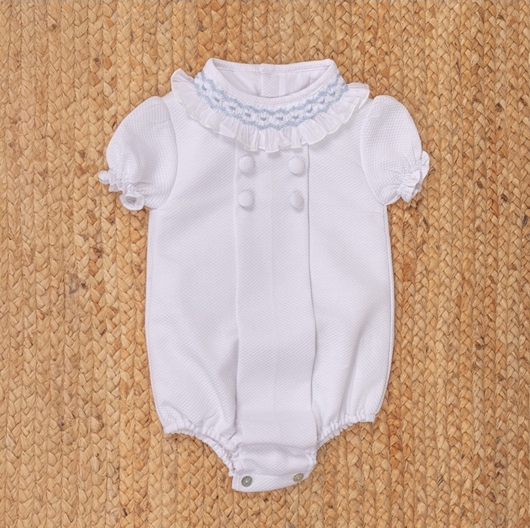 Pelele Capri Piqué Blanco - Imagen 3